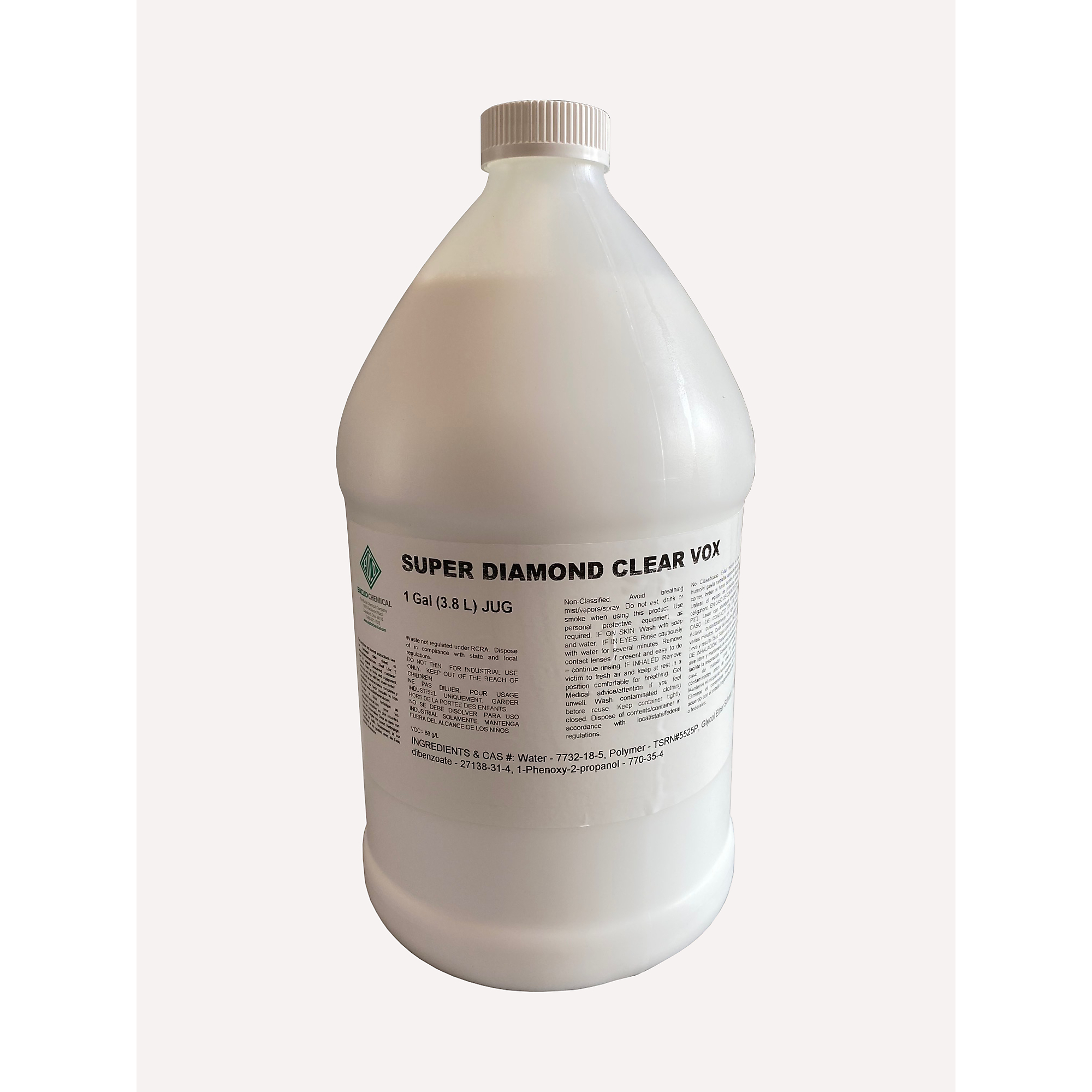 Euclid Super Diamond Clear VOX VOC Compliant Water-Based High Solids Cure & Seal for Concrete 1 Gallon